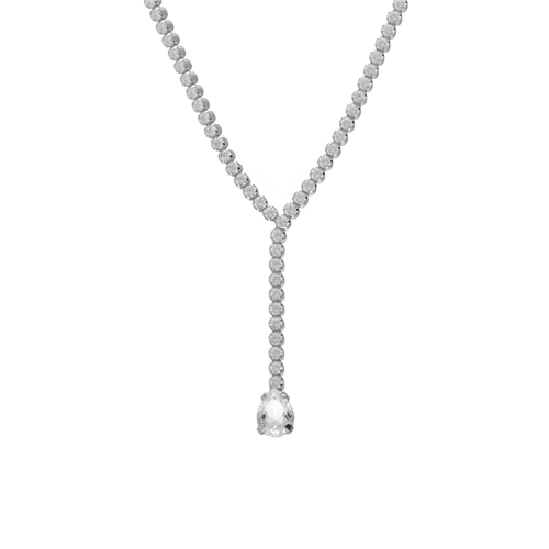 Stříbrný štrasový-tenisový náhrdelník VICTORIA CRUZ A4664-07HG + DÁREK ZDARMA