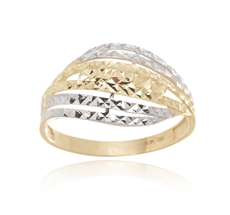 Prsten ze žlutého zlata bez kamínků PR0701F + DÁREK ZDARMA