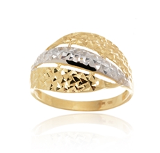 Prsten ze žlutého zlata bez kamínků PR0702F + DÁREK ZDARMA