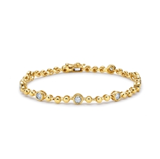 Luxusní zlatý diamantový náramek L'Amour Diamonds KB9570Y + dárek zdarma