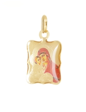 Zlatý přívěšek madonka Panna Marie s Ježíškem ZZ1395F + dárek zdarma