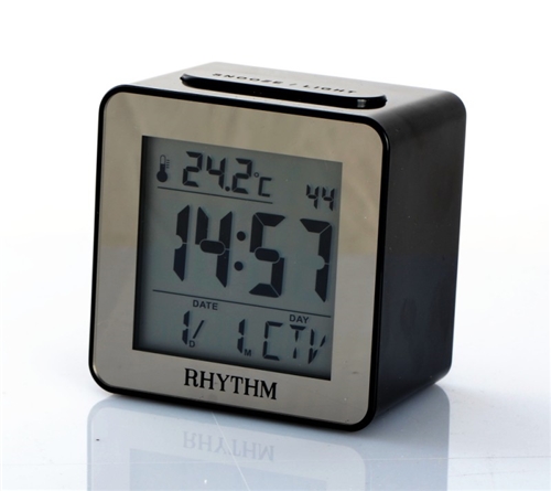 Budík Rhythm s nočním světlem LCT076NR02