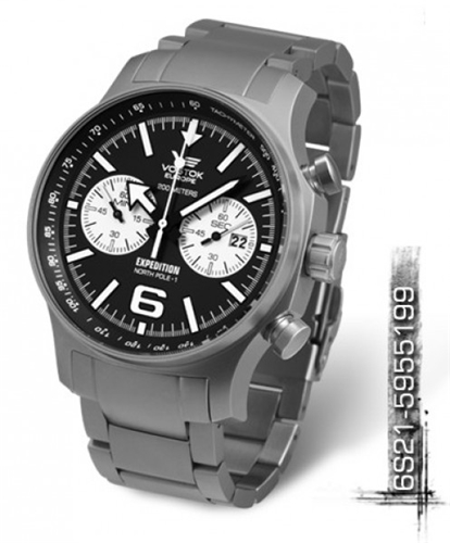 Hodinky Vostok Expedition North Pole Chrono 6S21/5955199-b + Dárek zdarma
