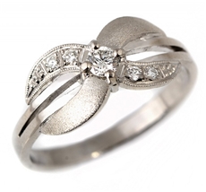 Zlatý prsten s diamanty bp0044 + DÁREK ZDARMA