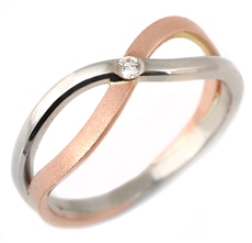 Zlatý prsten s diamantem bp1043 + DÁREK ZDARMA