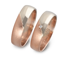 Snubní prsteny bílé zlato 0124 + DÁREK ZDARMA