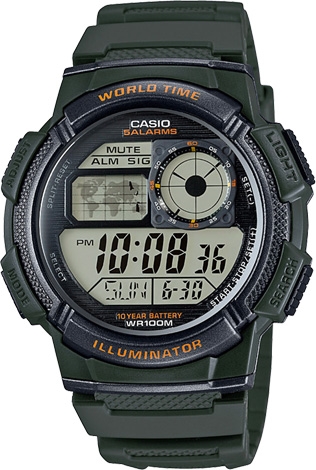 Digitální pánské hodinky Casio AE 1000W-3A