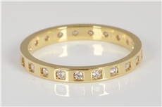Zlatý prsten se zirkony PR0138F + DÁREK ZDARMA