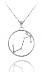 Stříbrný náhrdelník znamení štír Minet Stars JMAS9511SN45