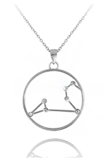 Stříbrný náhrdelník znamení lev Minet Stars JMAS9508SN45