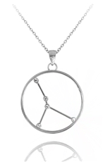 Stříbrný náhrdelník znamení rak Minet Stars JMAS9507SN45