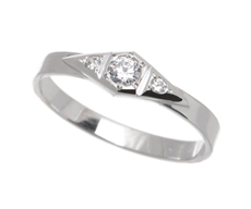 Dámský prsten z bílého zlata PR0197 + DÁREK ZDARMA