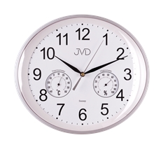 Nástěnné hodiny JVD sweep s vlhkoměrem a teploměrem HTP64.2