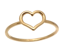 Prsten ze žlutého zlata srdce PR0262F + DÁREK ZDARMA