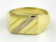 Pánský prsten zlatý pp107 + DÁREK ZDARMA