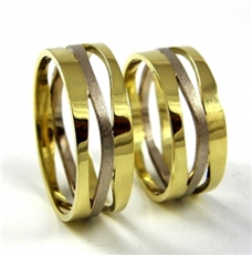 Snubní prsteny zlaté 0074 + DÁREK ZDARMA