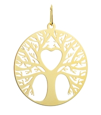 Přívěšek ze žlutého zlata strom života PA1748SF + DÁREK ZDARMA