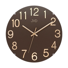 Skleněné nástěnné designové hodiny JVD HT98.2