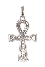 Stříbrný přívěšek kříž života STRZ0566F