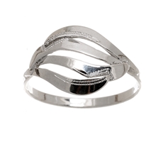 Dámský stříbrný prsten bez kamenů STRP0310F