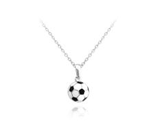 Stříbrný náhrdelník fotbalový míč JMAD0018SN38