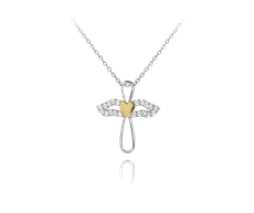 Dámský stříbrný náhrdelník anděl JMAN0034GN45