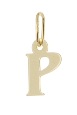 Přívěšek písmenko P ze žlutého zlata PA0065PF