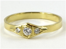 Dámský prsten zlatý se zirkony pr0067 + DÁREK ZDARMA