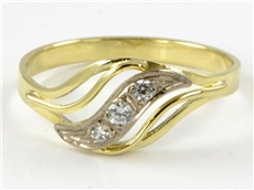Dámský prsten zlatý se zirkony pr0068 + DÁREK ZDARMA