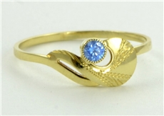 Zlatý dámský prsten se zirkonem 0085 + DÁREK ZDARMA