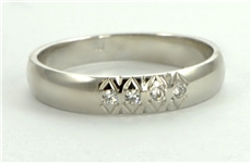 Dámský prsten z bílého zlata pr0090 + DÁREK ZDARMA