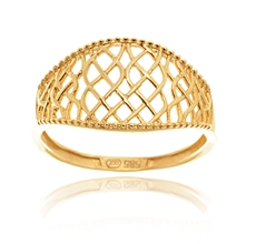 Dámský prsten ze žlutého zlata PR0332F + DÁREK ZDARMA