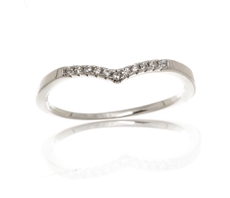 Dámský stříbrný prsten s čirými zirkony AGG274