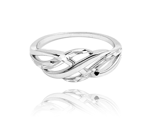 Dámský stříbrný broušený prsten JMAN0183SR