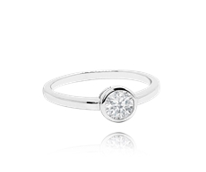 Dámský stříbrný prsten s čirým zirkonem JMAS0096SR