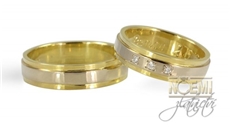 Snubní prsteny zlaté 1073 + DÁREK ZDARMA