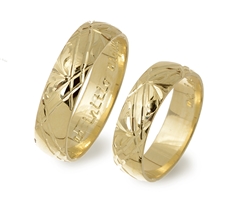 Zlaté snubní prsteny 0020 + DÁREK ZDARMA