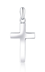 Stříbrný přívěšek kříž hladký STRZ0772F