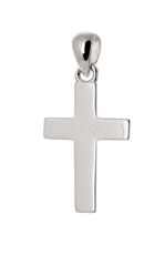 Stříbrný přívěšek kříž hladký STRZ0773F