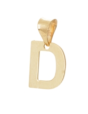 Přívěšek písmenko D ze žlutého zlata ZZ0825DF + dárek zdarma