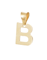 Přívěšek písmenko B ze žlutého zlata ZZ0825BF + dárek zdarma