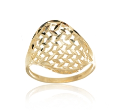 Dámský prsten ze žlutého zlata PR0488F + DÁREK ZDARMA