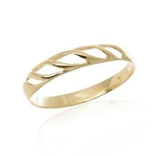 Dámský prsten ze žlutého zlata PR0491F + DÁREK ZDARMA
