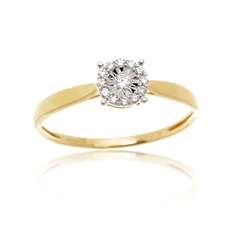 Zlatý prsten s diamanty L'amour Diamonds JR11619Y15 + dárek zdarma