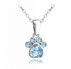Stříbrný náhrdelník s tlapkou JMAD0029AN38