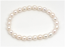 Stříbrný perlový náramek STNA0486F + dárek zdarma