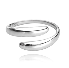 Dámský stříbrný prsten bez kamínků JMAN0311SR