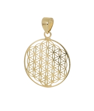 Přívěšek ze žlutého zlata mandala ZZ0872F + dárek zdarma